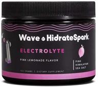 🍹 hidratespark wave electrolyte powder: 32 servings of calorie & sugar free pink lemonade logo