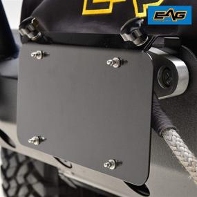 img 3 attached to 🚗 Enhance your Vehicle's Aesthetic Appeal with EAG Universal Stainless Steel License Plate Mount for Aluminum Hawse Fairlead