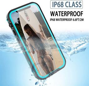 img 3 attached to SHELLBOX iPhone 12 Mini Waterproof Case | Built-in Screen Protector | Full-Body Clear Underwater Cover | Shockproof Case for iPhone 12 Mini 5.4 inch | Blue