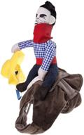 🤠 micoka cowboy rider dog costume with doll and hat - perfect knight style outfit for halloween day (m) логотип