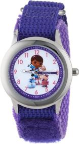 img 2 attached to ⌚ Детские часы Disney W000912 'Доктор Плюшева' из нержавеющей стали с функцией обучения времени