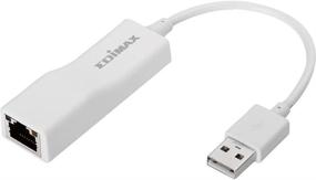 img 4 attached to 🔌 Edimax USB 2.0 Fast Ethernet LAN Adapter, USB to RJ45 100Mbps Network Converter, Plug and Play, Windows, MacBook Pro/Air Compatible, EU-4208, White