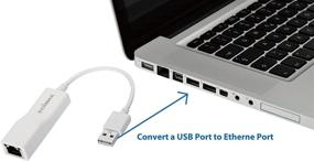 img 3 attached to 🔌 Edimax USB 2.0 Fast Ethernet LAN Adapter, USB to RJ45 100Mbps Network Converter, Plug and Play, Windows, MacBook Pro/Air Compatible, EU-4208, White