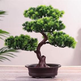 img 3 attached to 🌲 MAYiT Artificial Welcoming Pine Bonsai Tree | DIY Decorative Simulation Potted Plant | Fake Tree Pot Ornaments for Home, Office, Shop | Desk Display