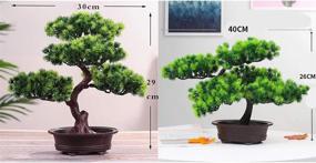 img 1 attached to 🌲 MAYiT Artificial Welcoming Pine Bonsai Tree | DIY Decorative Simulation Potted Plant | Fake Tree Pot Ornaments for Home, Office, Shop | Desk Display