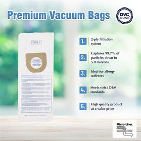 img 3 attached to DVC Replacement Micro-Lined Paper Bags Style Y for Hoover Windtunnel and Tempo Upright Models - 18 Bags, 2-Ply Filter Removes 99.7% of Particles and Allergens