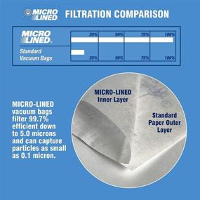 img 4 attached to DVC Replacement Micro-Lined Paper Bags Style Y for Hoover Windtunnel and Tempo Upright Models - 18 Bags, 2-Ply Filter Removes 99.7% of Particles and Allergens