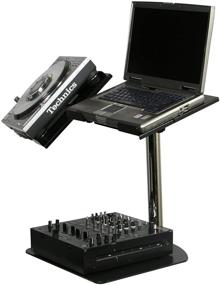 img 3 attached to Universal Laptop and Gear Stand: Odyssey LUNISPDB L-Evation + Pioneer CDJ-100 Plate Stand with Double Arm Package