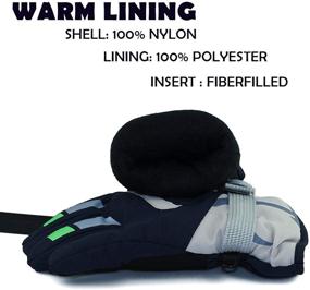 img 3 attached to Outdoor Cold Weather Accessories for Boys, Ages 2-4 Years - YR Lover - Thickening