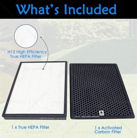 img 3 attached to 🔍 Flintar Premium True HEPA Replacement Filter: Compatible with Alexapure Breeze AP-B102 and 3049 Filter Set, Including H13 HEPA & Activated Carbon Filters