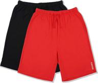 🩳 cotton drawstring athletic shorts for boys - alwaysone boys' clothing logo