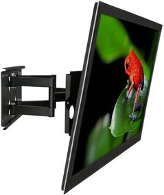 img 3 attached to 📺 Mount-It! TV Wall Mount - Dual Arm Articulating Bracket for 32-60 inch Screens - Full Motion, Tilting, Swivel, Pivot - VESA 750x450mm Compatible - 175lbs Weight Capacity