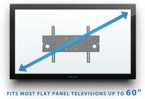 img 2 attached to 📺 Mount-It! TV Wall Mount - Dual Arm Articulating Bracket for 32-60 inch Screens - Full Motion, Tilting, Swivel, Pivot - VESA 750x450mm Compatible - 175lbs Weight Capacity