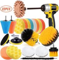 complete 22 pcs polishing pads kit for car detailing - 4 inch buffing pads, car buffer polisher, waxing, sealing glaze - ideal drill buffing kit for all surfaces logo