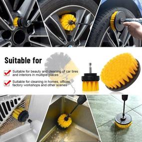 img 3 attached to Complete 22 Pcs Polishing Pads Kit for Car Detailing - 4 Inch Buffing Pads, Car Buffer Polisher, Waxing, Sealing Glaze - Ideal Drill Buffing Kit for All Surfaces