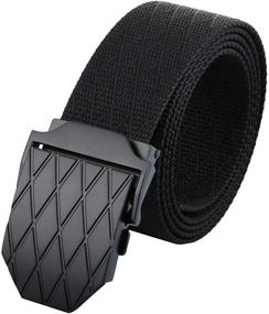 img 4 attached to 🔒 Moonsix Nylon Tactical Military Buckle: The Ultimate Men's Belt Accessory