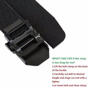 img 1 attached to 🔒 Moonsix Nylon Tactical Military Buckle: The Ultimate Men's Belt Accessory