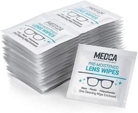 img 2 attached to 🧻 200 Pack of Individually Wrapped, Disposable Lens and Glass Cleaning Wipes - Quick Drying, Streak-Free Travel Cleaner for Glasses, Camera, Cell Phone, Smartphone, and Tablet - Portable and SEO-Optimized