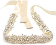 wedding rhinestone bridal belt: shimmering crystal sash for women's dress logo
