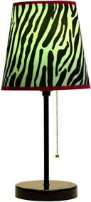 img 2 attached to 🦓 Black/Zebra Fun Prints Table Lamp - Limelights LT3000-ZBA