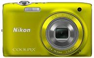 📷 nikon coolpix s3100 14 mp digital camera: wide-angle lens, 5x optical zoom, 2.7-inch lcd (yellow) logo