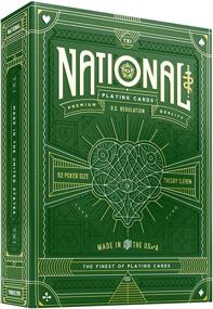 img 4 attached to Theory11 National Playing Cards Green