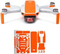 🧡 optimized wrapgrade skin for dji mavic mini with accent color in neon orange logo