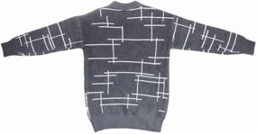 img 3 attached to Sweater Stripe Sleeve Pullover Autumn Boys' Clothing