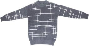 img 4 attached to Sweater Stripe Sleeve Pullover Autumn Boys' Clothing