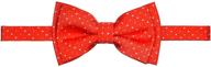 retreez dual color mini polka dots pre-tied boy's bow tie - woven microfiber logo