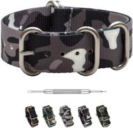 benchmark basics camouflage ballistic watchband logo