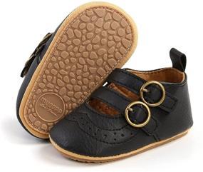 img 4 attached to LAFEGEN Baby Girl Shoes: Non Slip Soft Sole PU Leather Mary Jane Flats - Ideal for First Walker, Infant Toddler, Crib Dress, Oxford Shoes 3-18 Months