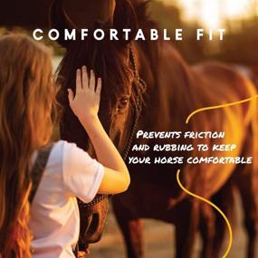 img 2 attached to 🐴 Equine Fly Mask by Pro-Force - UV Protective Horse Fly Mask for Optimal Comfort, Adjustable Fit (No Ears)
