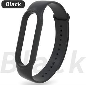 img 3 attached to 📿 Запасные браслеты AWINNER для Xiaomi Mi Band 5 - Ремешки, браслеты и аксессуары в черном цвете - 3 штуки