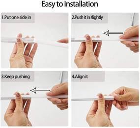 img 1 attached to HAMRVL 6-Pack 1ft U Shape Aluminum Channel System for LED Strip Lights with 17.2x7mm 💡 Dimension, Includes Cover, Diffuser Track, End Caps, and Mounting Clips - Ideal for Under Counter Light Fixtures