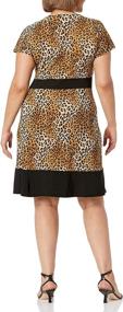 img 1 attached to 🐆 Explore the Stunning Colorblock Leopard Collection of Star Vixen Plus Size Women's Clothing