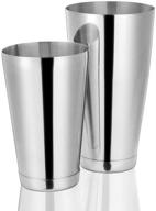 etens cocktail shaker: professional stainless steel boston shaker set for bartending and home bar logo