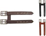 🐎 enhance your riding experience with the paris tack english leather elastic girth extender in a variety of colors logo