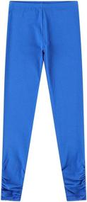 img 1 attached to Premium Comfort and Durability: Bienzoe Stretch Uniform Antistatic Legging for Girls' Clothing