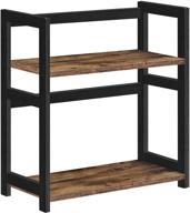 🌶️ songmics 2-tier spice rack and desktop organizer - rustic brown & black uofs046b01 logo