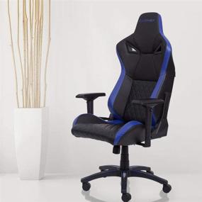 img 3 attached to 🎮 KARNOX TR Blue Gaming Chair - Ergonomic Office Chair with Adjustable Armrest, Headrest, Lumbar Support, and Swivel Reclining Racing PC Chair for Adults and Teens