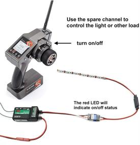 img 2 attached to 🔌 Auxiliary On/Off Electronic Switch Relay with RC Remote Control for Car, Truck, Boat, LED Light, and Drone (4A)