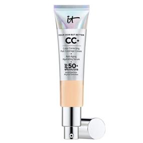 img 4 attached to 🌟 IT Cosmetics Your Skin But Better CC+ Cream Light Medium (C) - Full-Coverage Color Correcting Cream with Hydrating Serum, SPF 50+ Sunscreen, and Natural Finish - 1.08 fl oz