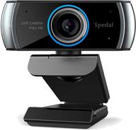 enhanced 1080p hd webcam with microphone for effortless video calls, recording, and streaming – compatible with desktop, laptop, pc, mac, xbox, zoom, skype logo