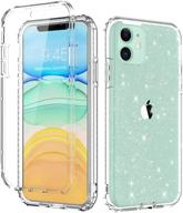 📱 "casetego glitter iphone 11 case - full body 360° protection with built-in screen protector, slim crystal transparent cover for apple iphone 11 6.1 inch logo