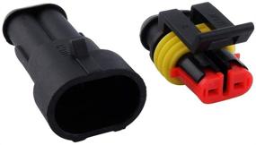 img 2 attached to MUYI 10 Kit – 2 Pin Way Waterproof Electrical Connector – 1.5mm Series Terminals – Water Resistant