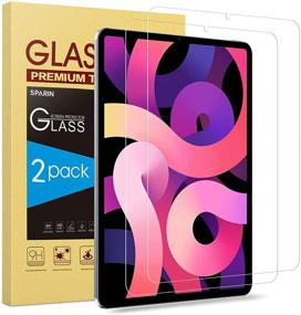 img 4 attached to 📱 [2-Pack] iPad Air 4 Screen Protector, SPARIN Tempered Glass Protector for 10.9 Inch iPad Air 4th Generation, Scratch Resistant & Easy Installation
