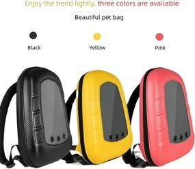 img 2 attached to HAOYINEW Bubble Pet Backpack Carrier for Cats and Puppies - Airline-Approved Design for Travel, Hiking, Walking &amp; Outdoor Use