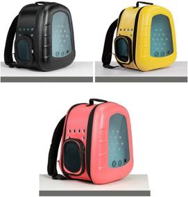 img 3 attached to HAOYINEW Bubble Pet Backpack Carrier for Cats and Puppies - Airline-Approved Design for Travel, Hiking, Walking &amp; Outdoor Use