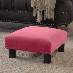 img 4 attached to Jennifer Taylor Home Footstool Champagne Furniture